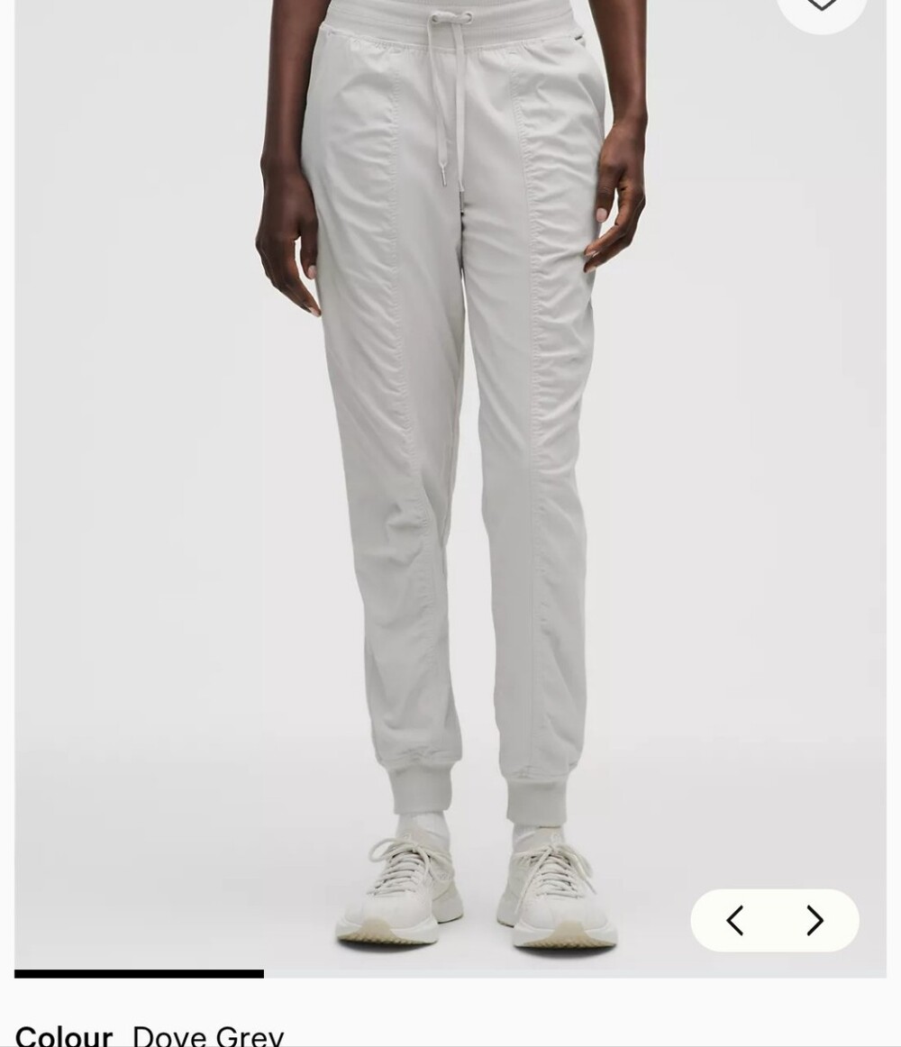 Lululemon Lined Studio Pants Dove Grey Sz 10